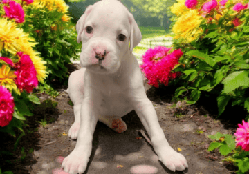 White Boxer Puppy – AKC Registered