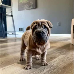 ✨ Astro - Male, Fawn Horse Coat Shar Pei