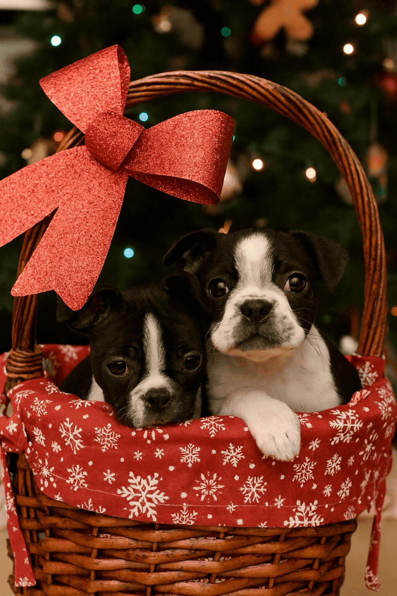 Boston Terrier Pup-Ready for Christmas! 🎄 image 1