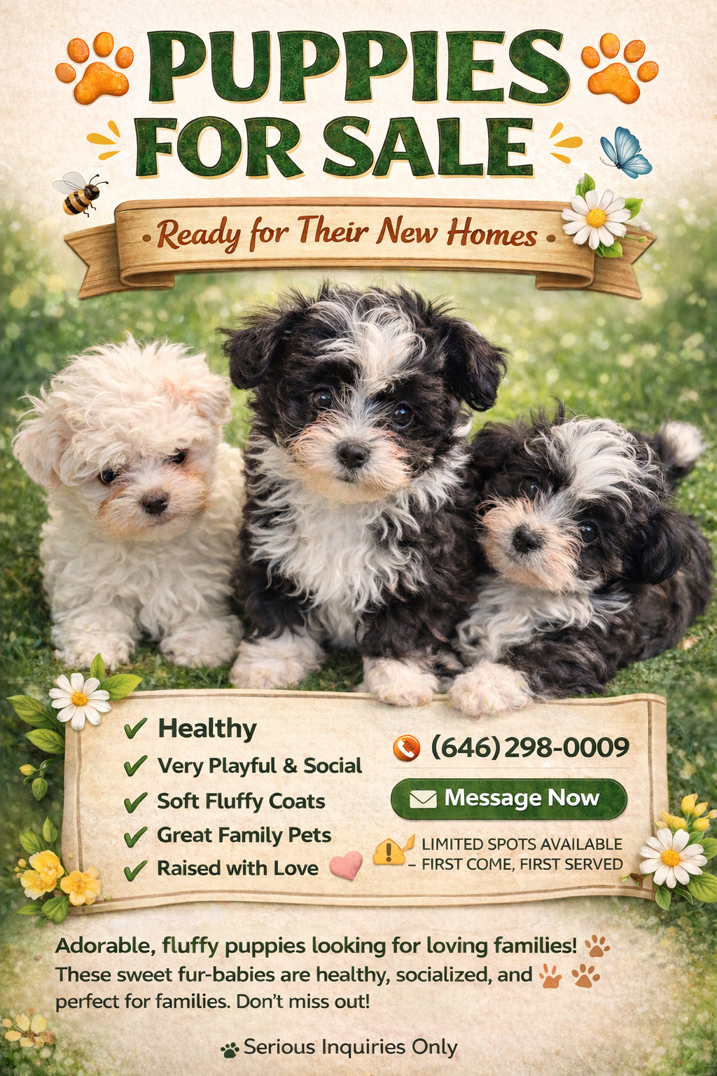 Malshipoo Puppies Ready Now – All Girls 🐶💕 image 2