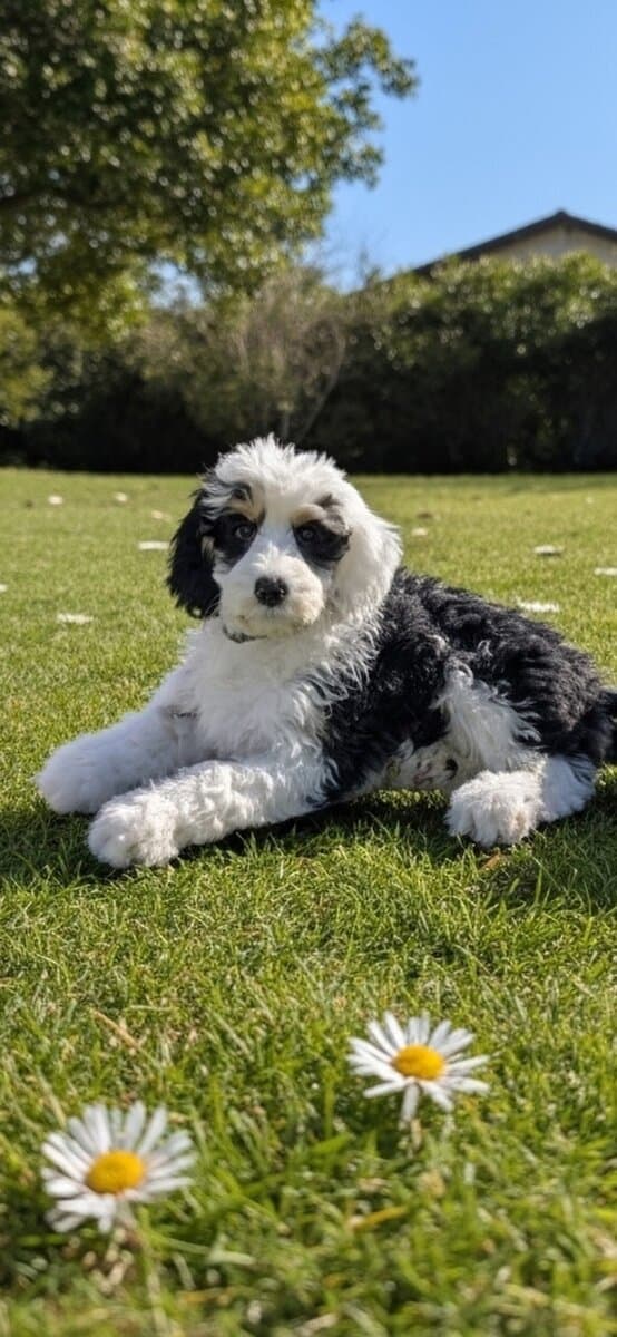 AKC Registered Bernadoodle image 2