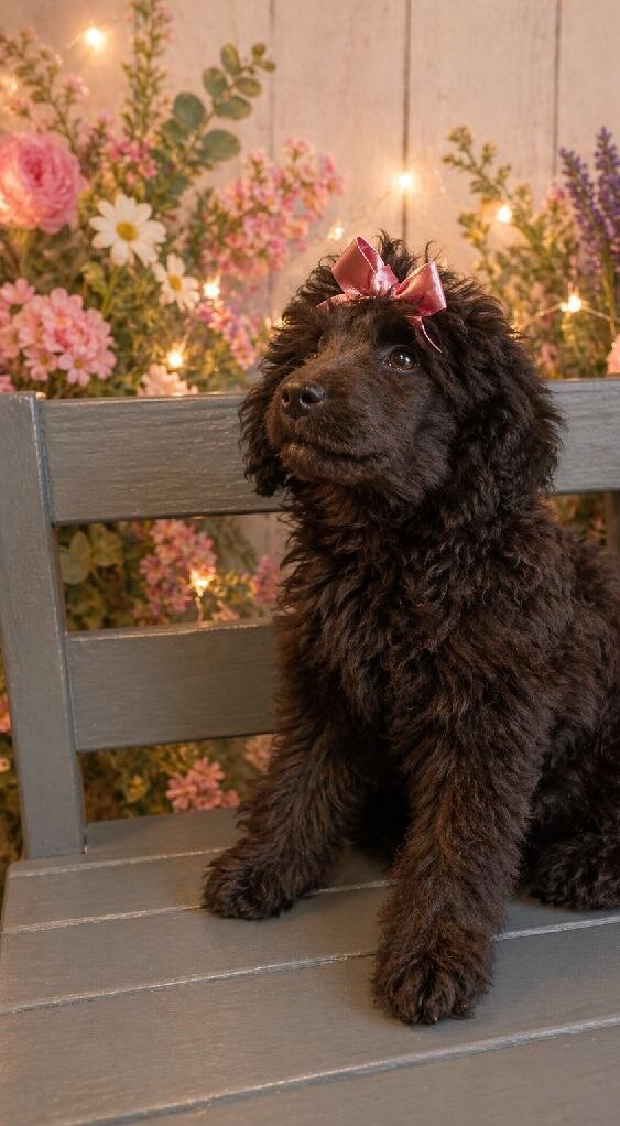 AKC standard poodle-9 week old image 2
