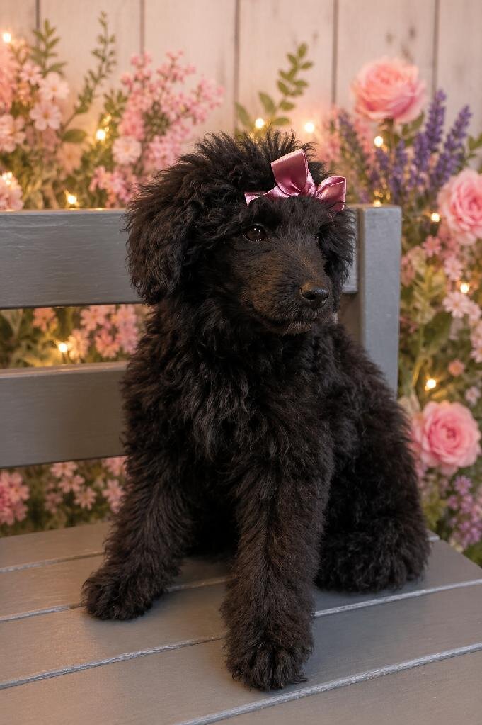 AKC standard poodle-9 week old image 3