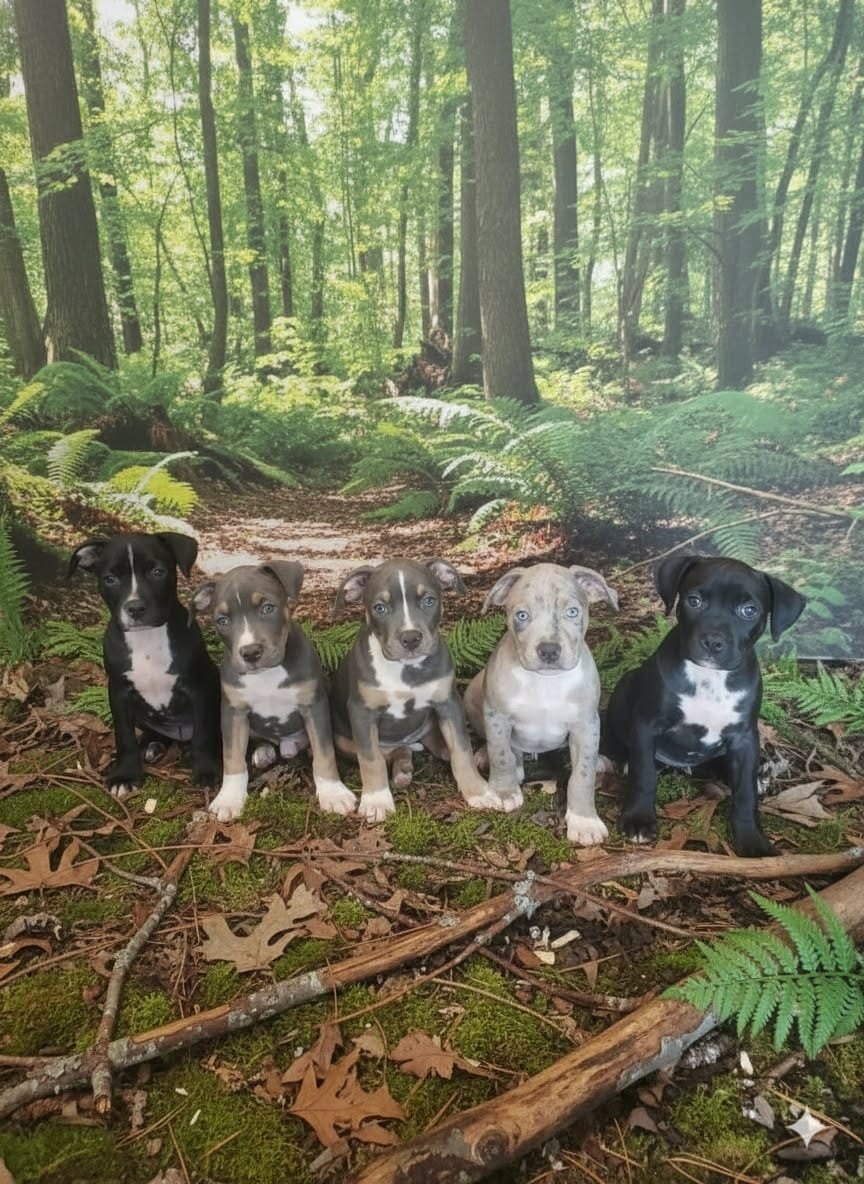American tri merle bully image 1
