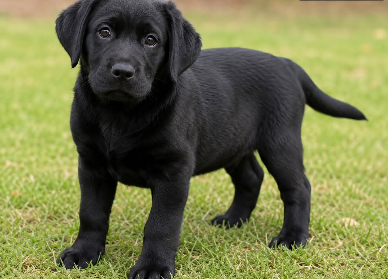 Labrador Retriever Puppy 10 weeks old Fluffy Male image 4