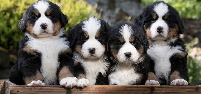8 week old Bernese mountain dog puppies image 1