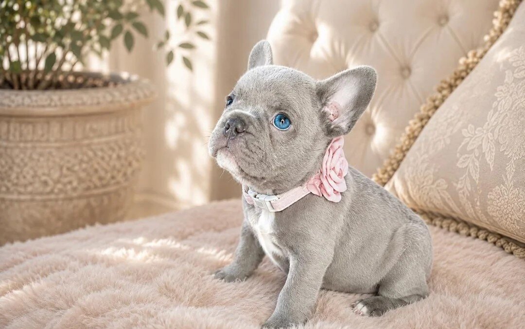 blue Eyes purebred French Bulldog puppies image 2