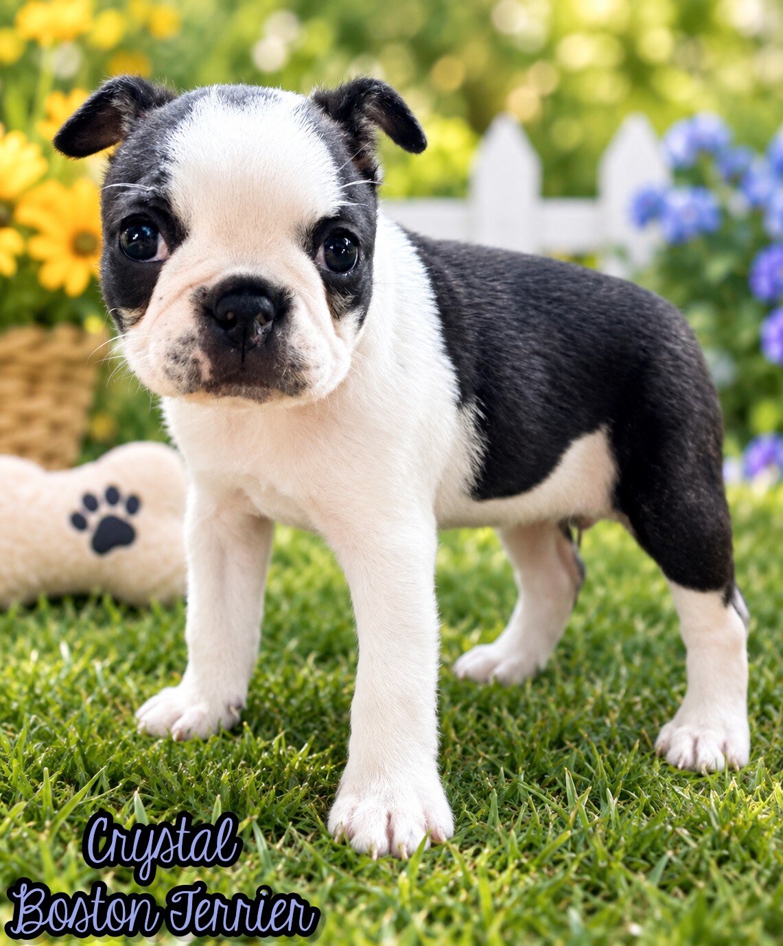 Crystal Female Boston Terrier image 1