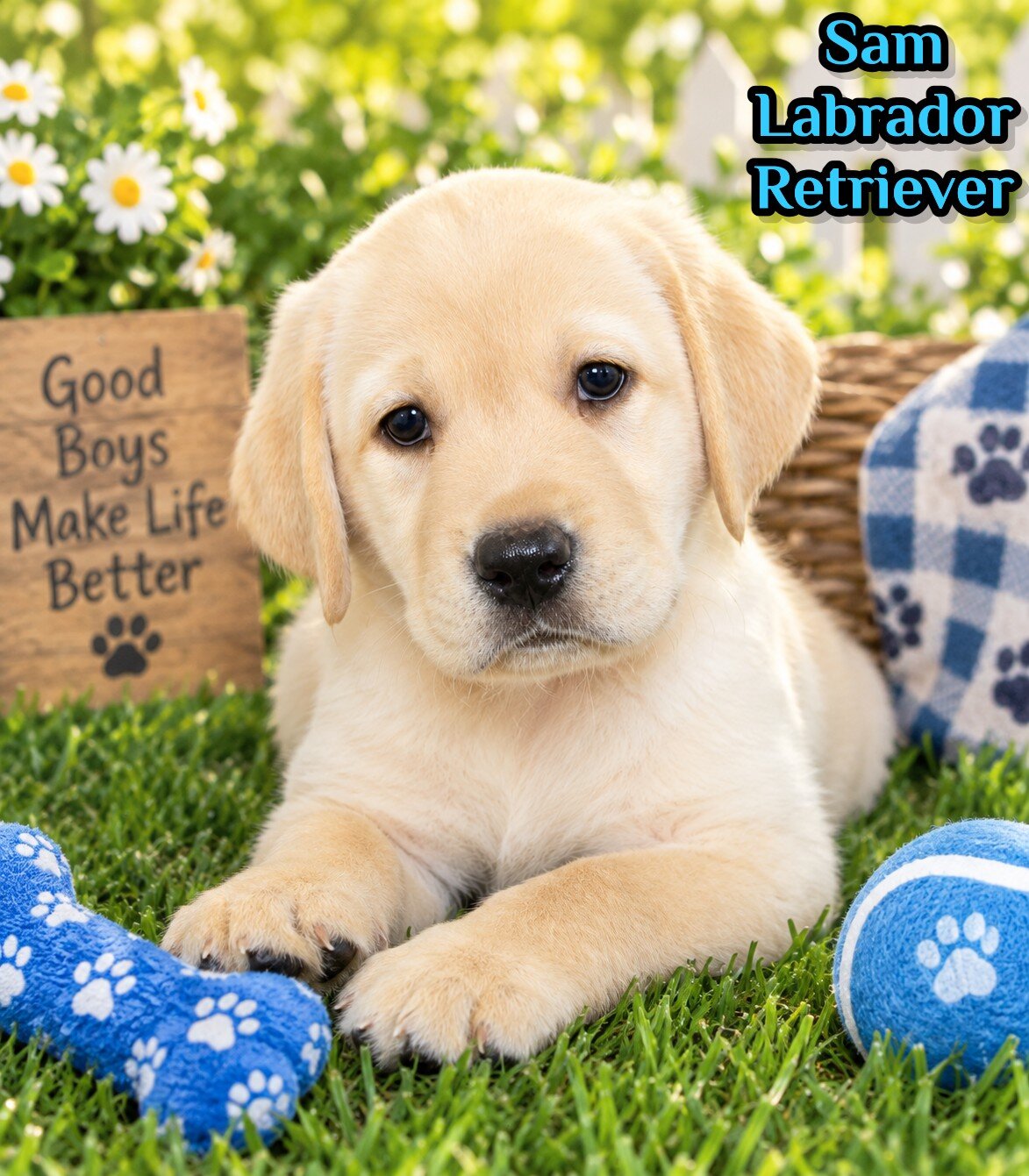 Sam Male AKC Labrador Retriever image 1