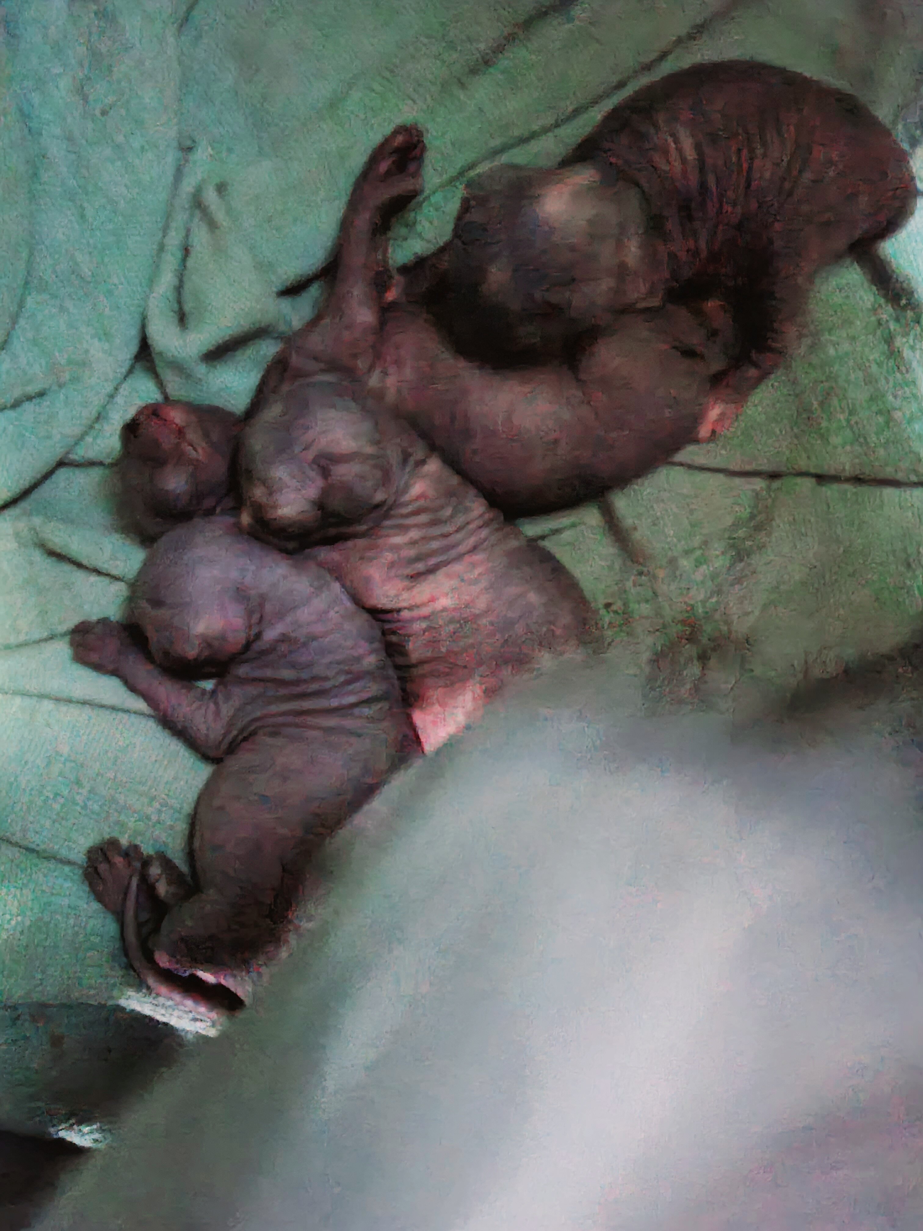 naked pure sphynx kittens born Sept 11 26 image 1