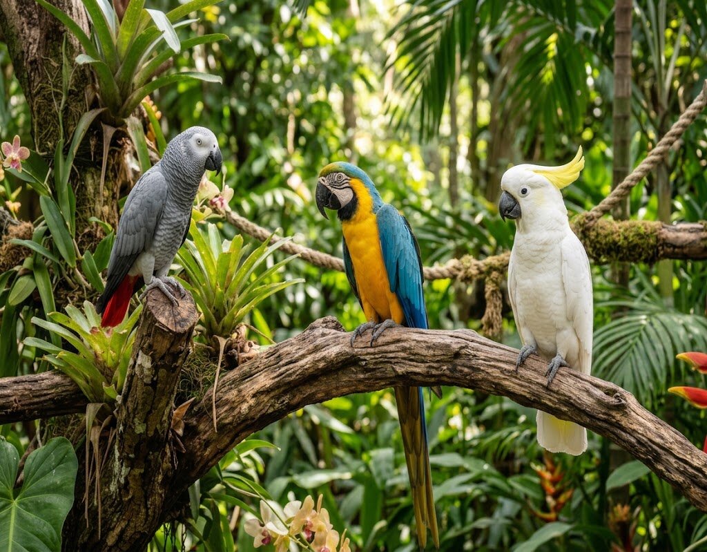 Hand-Raised Exotic Birds & Parrots – African Greys image 1