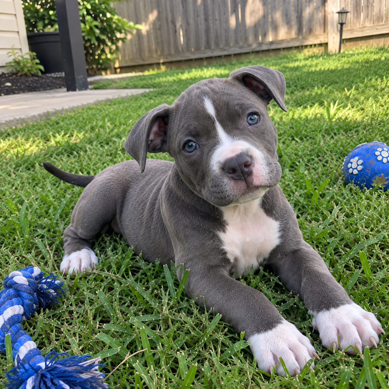 A 10 week old pitbull puppy image 2