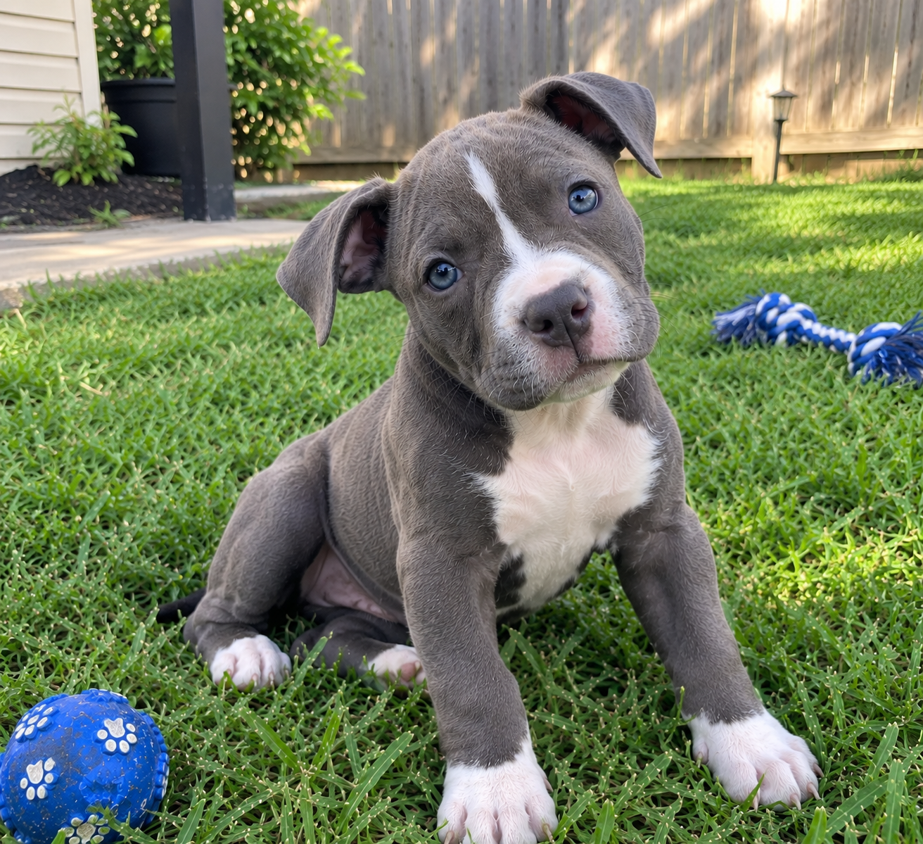 A 10 week old pitbull puppy image 1