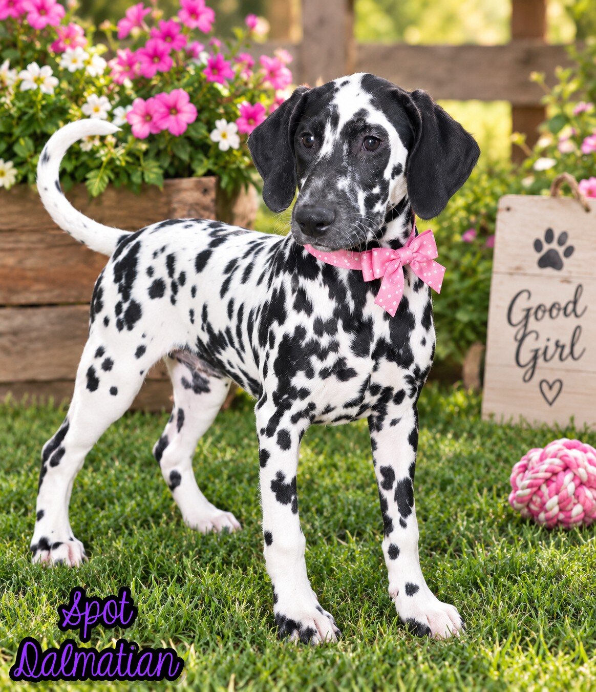 Spot Female AKC Dalmatian image 1