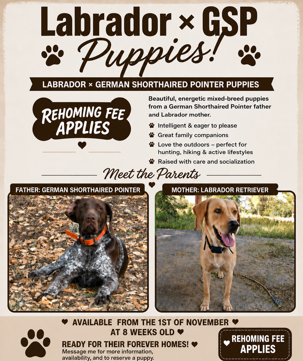 Labrador x German Shorthaired pointer mix image 1