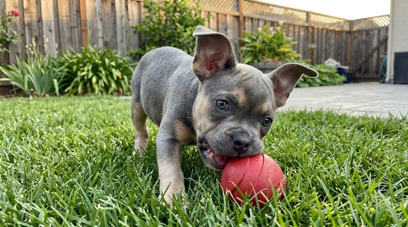 Adorable 10-Week-Old French Pitbull Puppy image 1