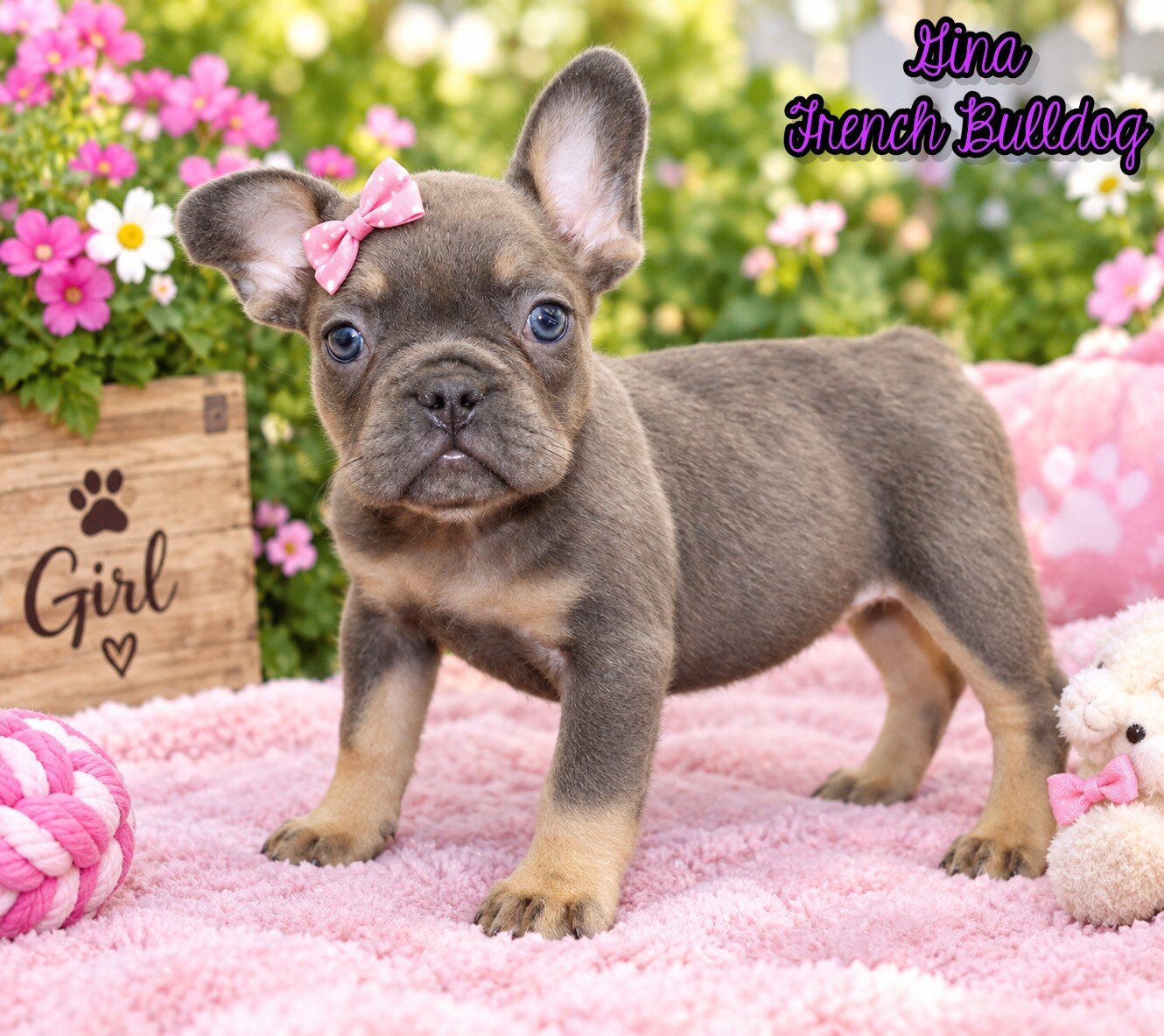 Gina Female AKC French Bulldog image 1