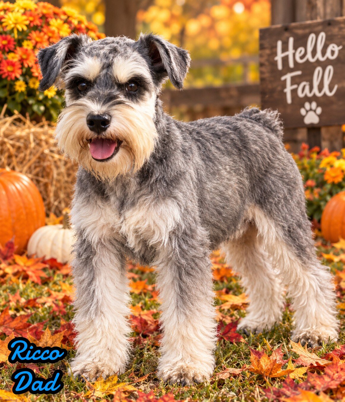 Eddie Male AKC Mini Schnauzer image 9