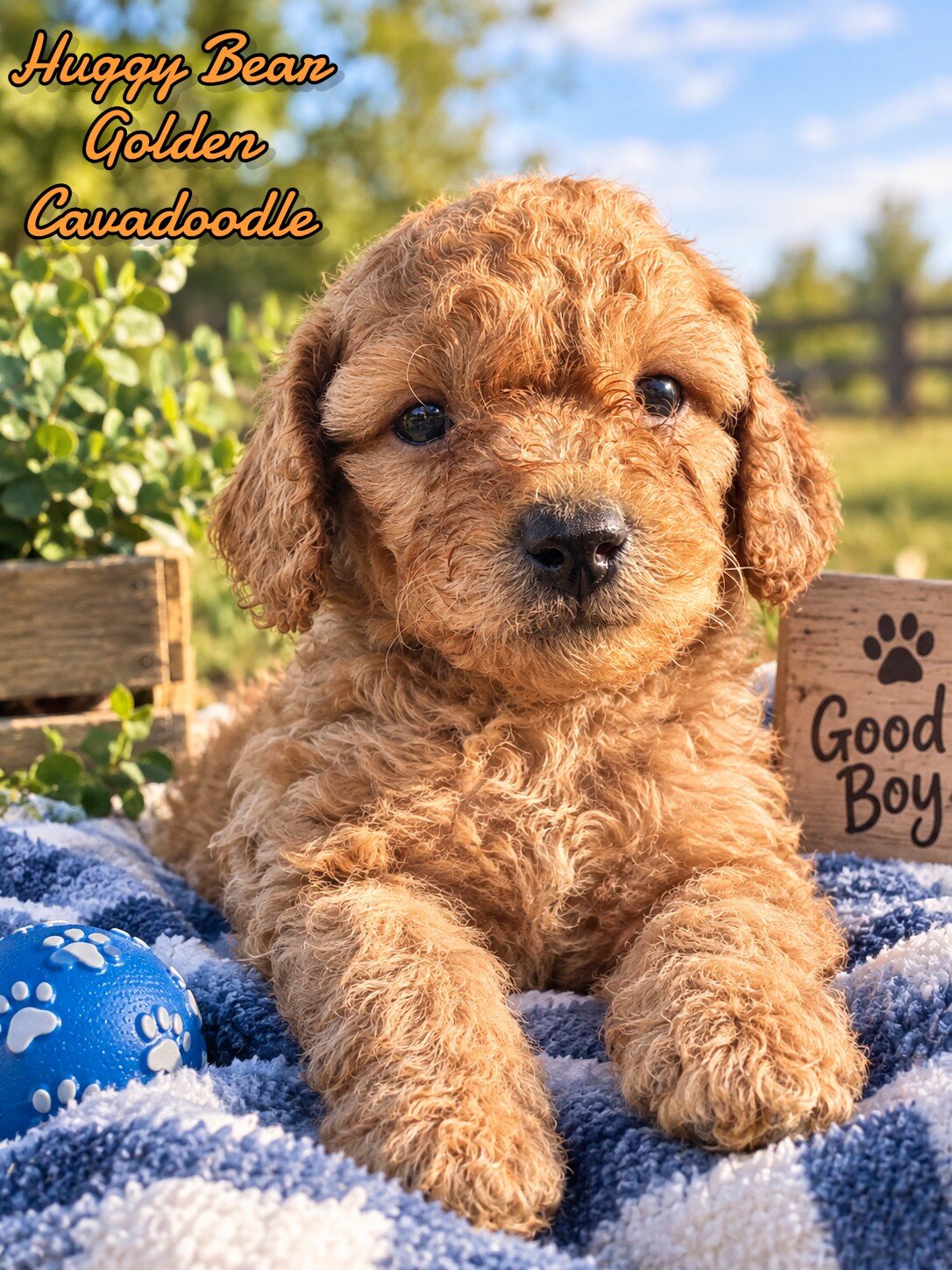 Huggy Bear Male Golden Cavadoodle image 3