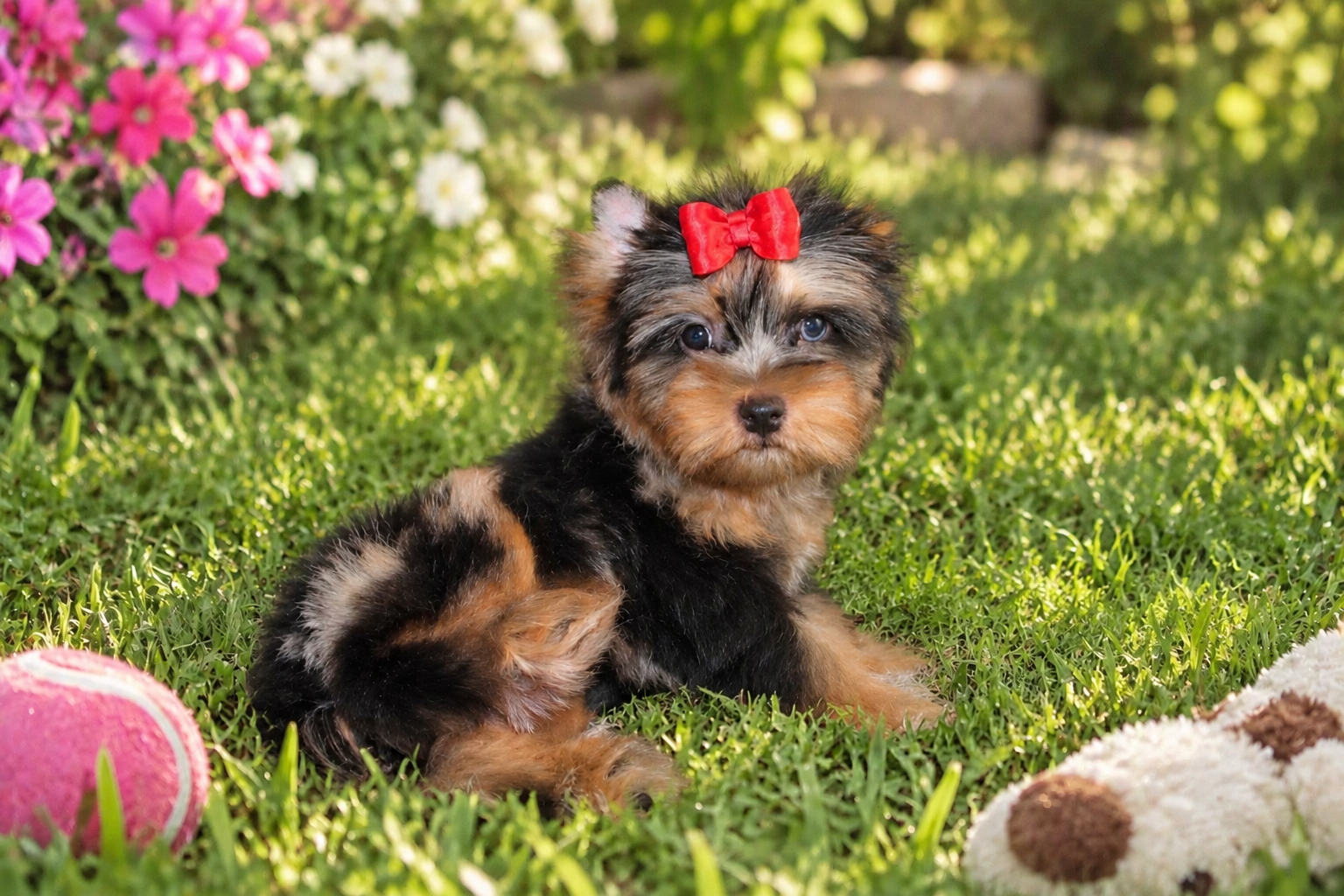 Blueberry Merle Male Yorkie image 3