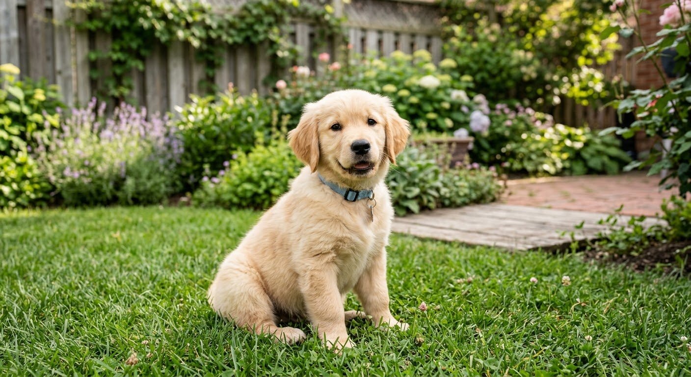 Golden retriever puppy image 1