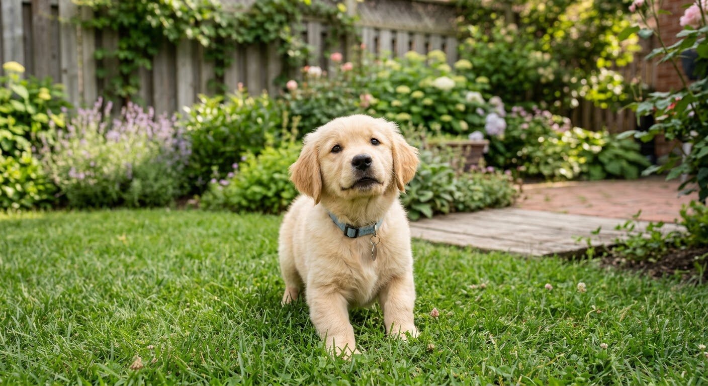 Golden retriever puppy image 2
