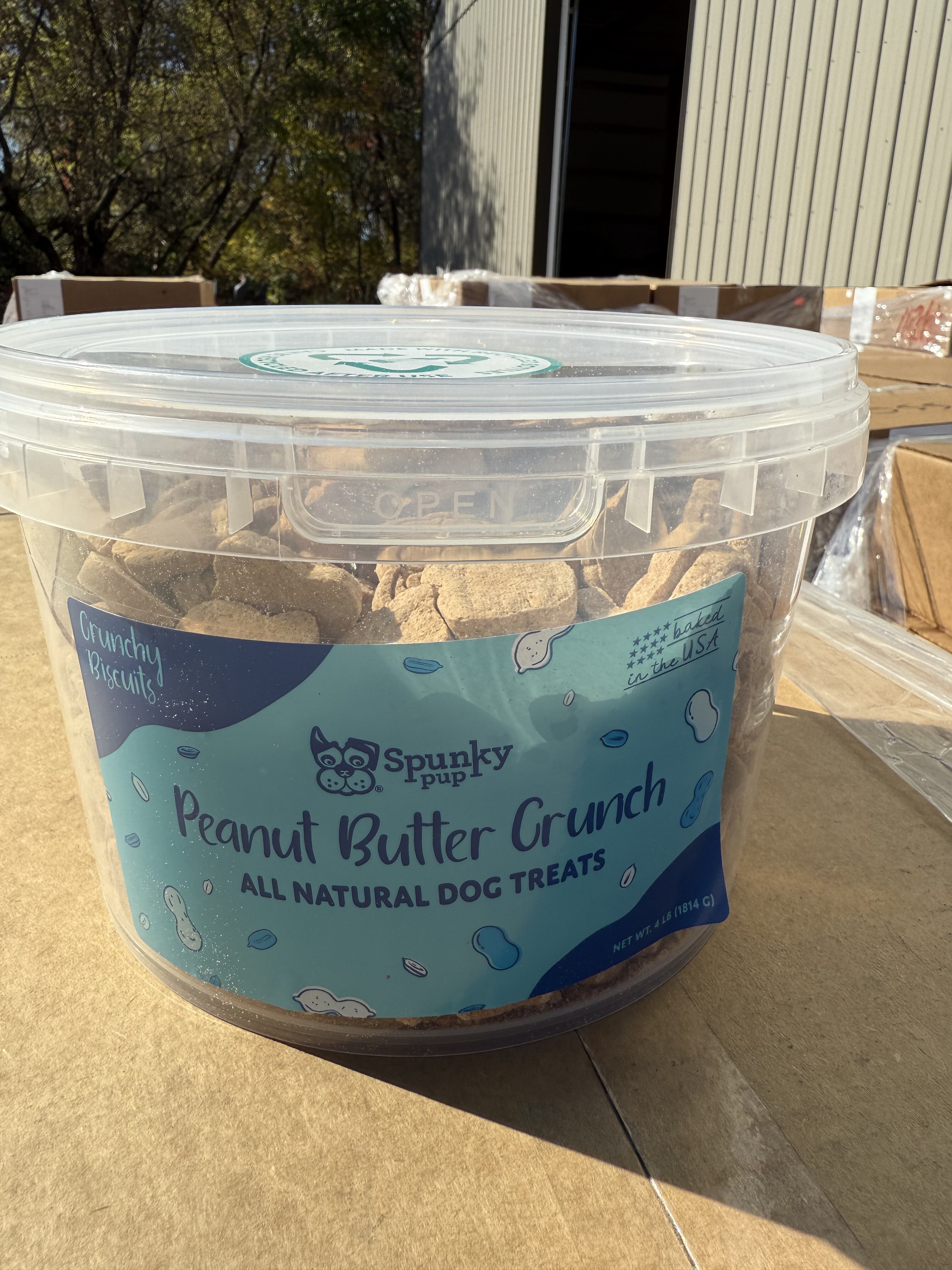 Spunky Pup Peanut Butter Crunch dog treats — 4-lb image 1