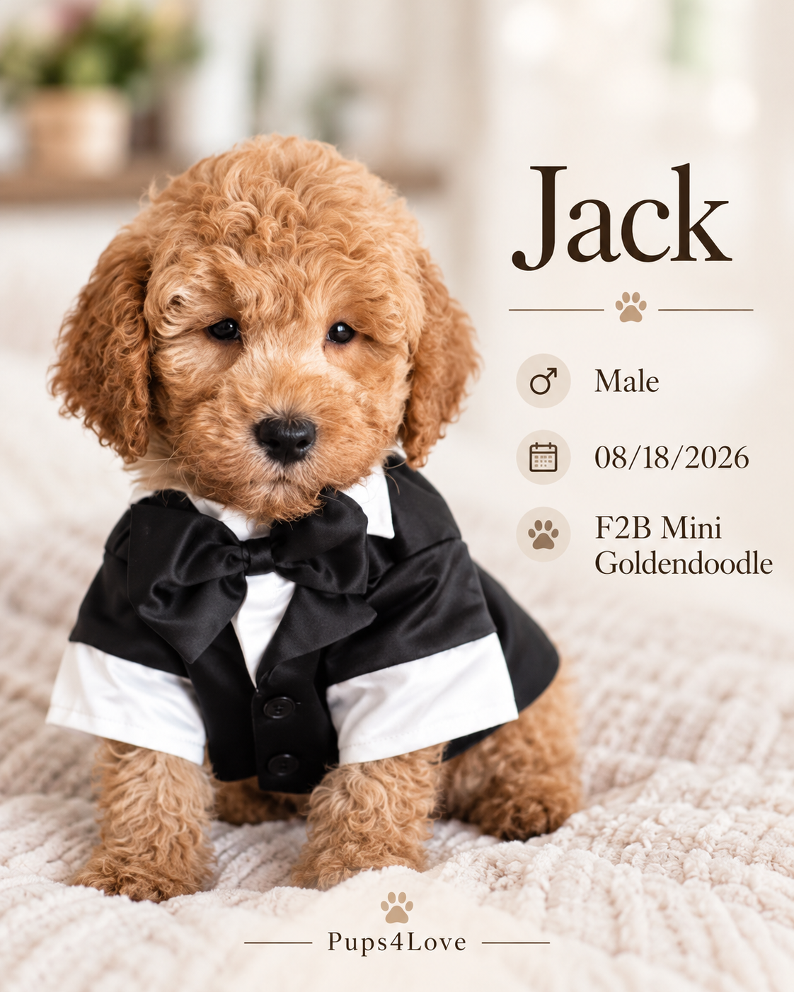 Stunning F2B Mini Goldendoodle Puppies- READY NOW image 5