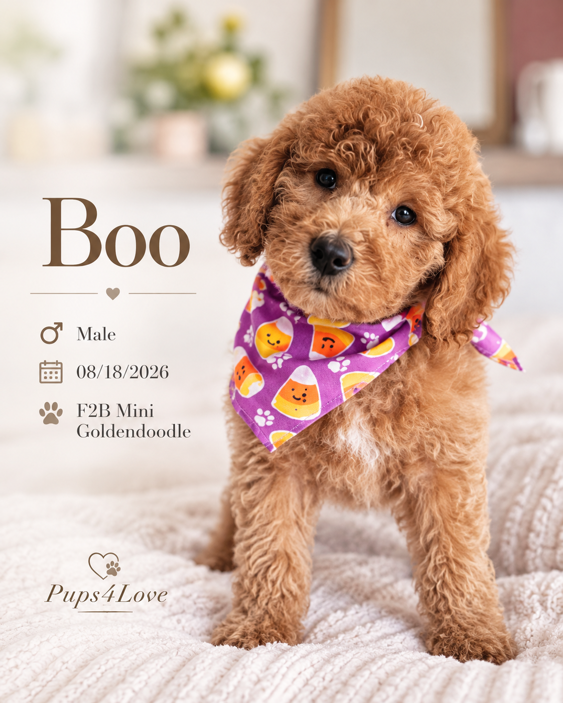Stunning F2B Mini Goldendoodle Puppies- READY NOW image 3