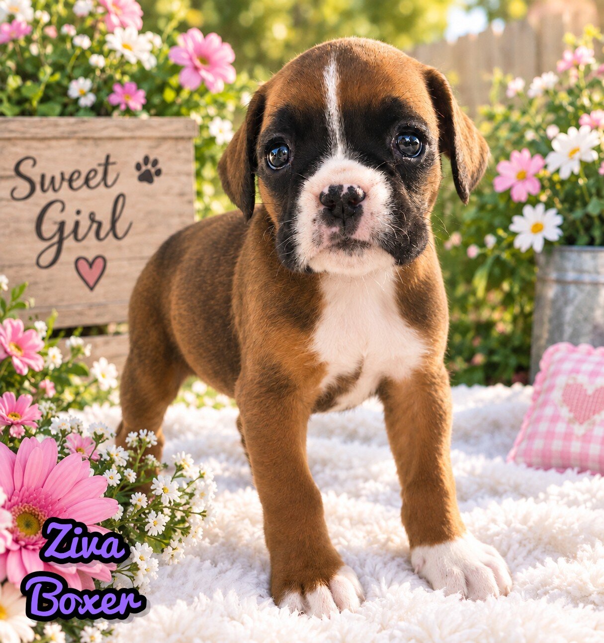 Ziva Female AKC Boxer image 1