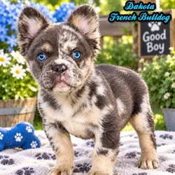 Dakota Male AKC Fluffy French Bulldog
