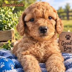 Huggy Bear Male Golden Cavadoodle